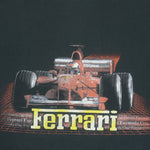 Nascar - Black Ferrari Big Spell-Out T-Shirt 1990s Large Vintage Retro