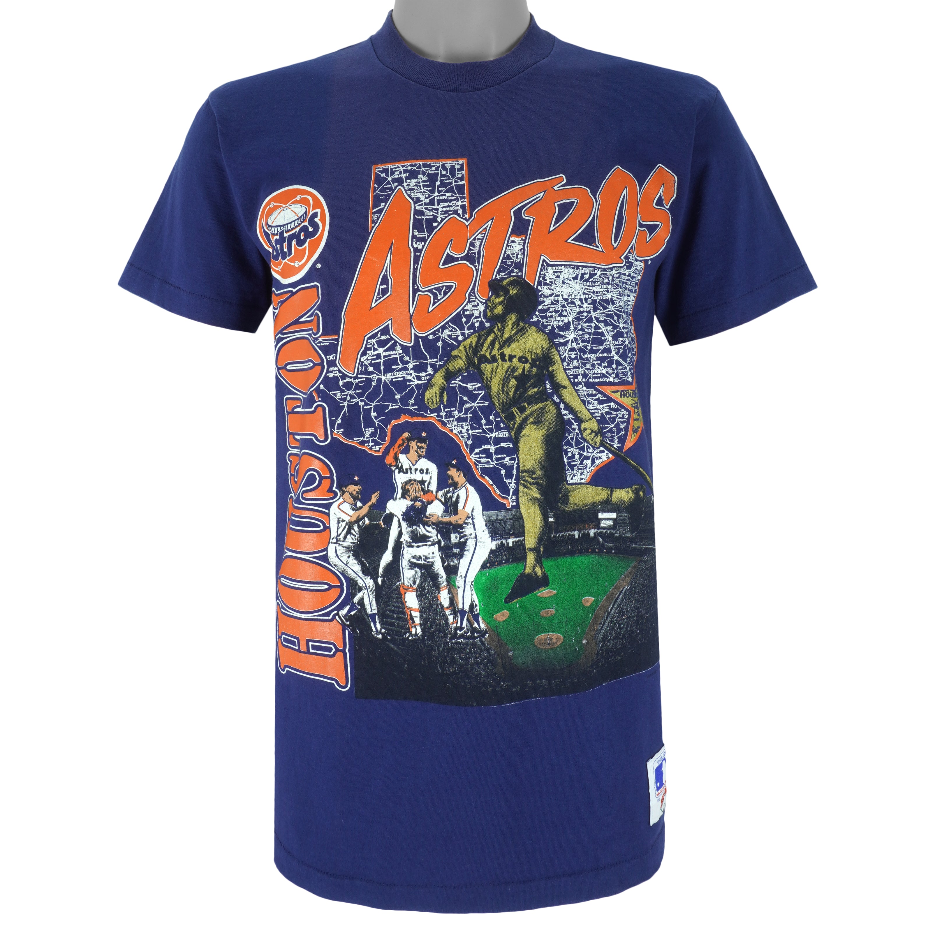 NUTMEG MLB ⚾️ ASTROS 90s rugby shirt made in USA 🇺🇸 , FUBU 90s