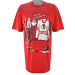 NHL (Nutmeg) - Chicago Blackhawks Locker Room T-Shirt 1990s X-Large