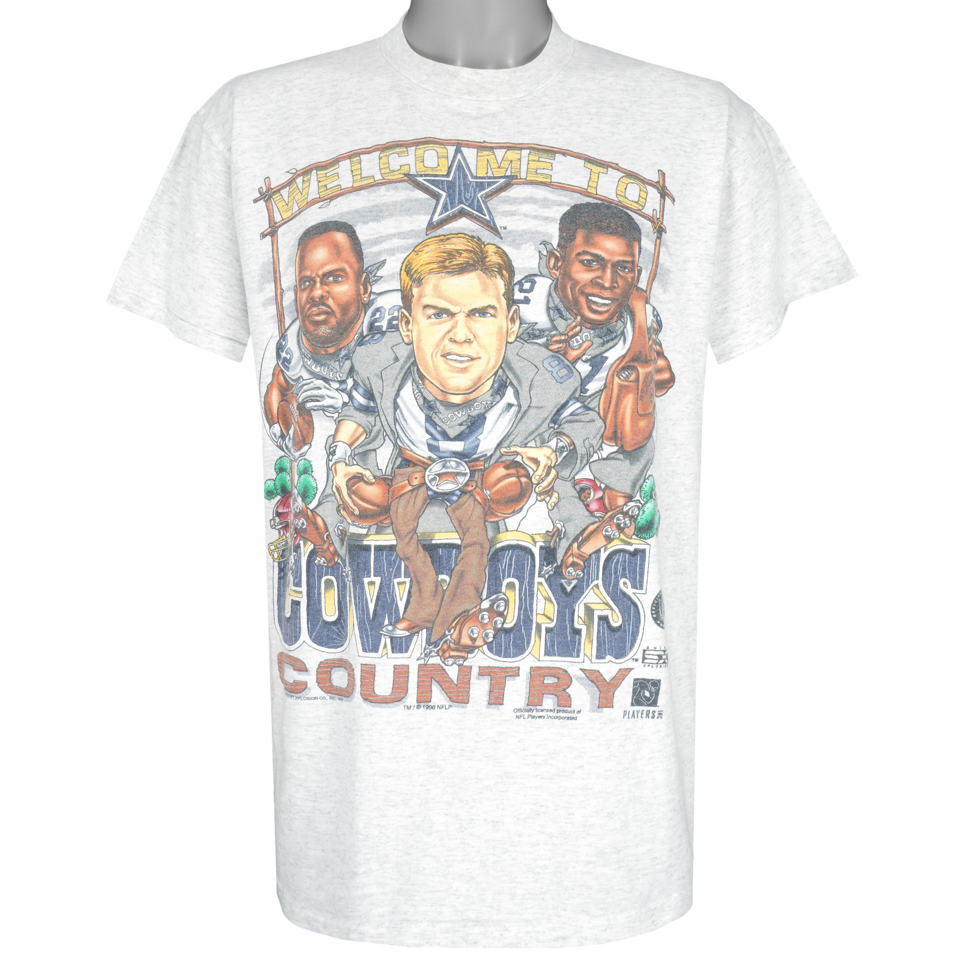 1990s Dallas Cowboys Caricature T-shirt Xplosion 