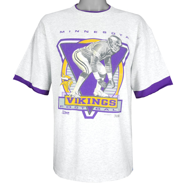 Vintage Minnesota Vikings T Shirt Tee Team Rated Made USA Size -    Denmark