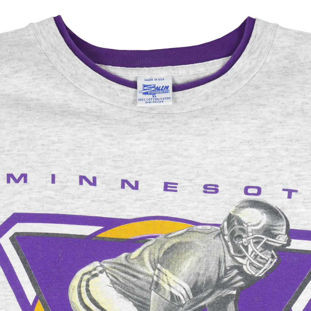 Vintage Minnesota Vikings T Shirt Tee Team Rated Made USA Size -    Denmark