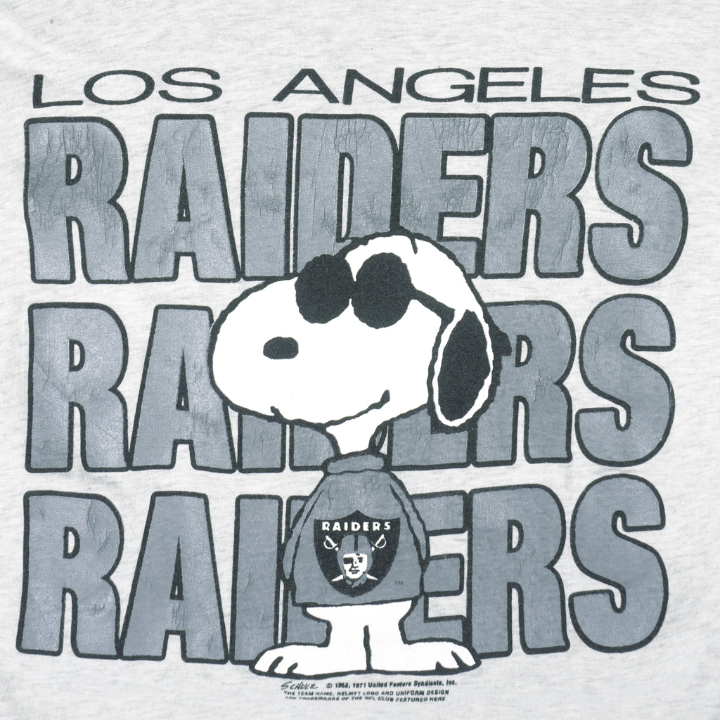 Vintage NFL - Los Angeles Raiders x Snoopy T-Shirt 1990's Large