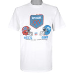 NFL - Super Bowl XXV Buffalo Bills VS New York Giants T-Shirt 1991 Large