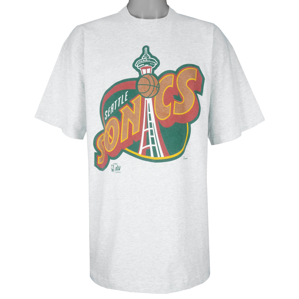 NBA (Salem) - Seattle SuperSonics Big Logo T-Shirt 1994 X-Large