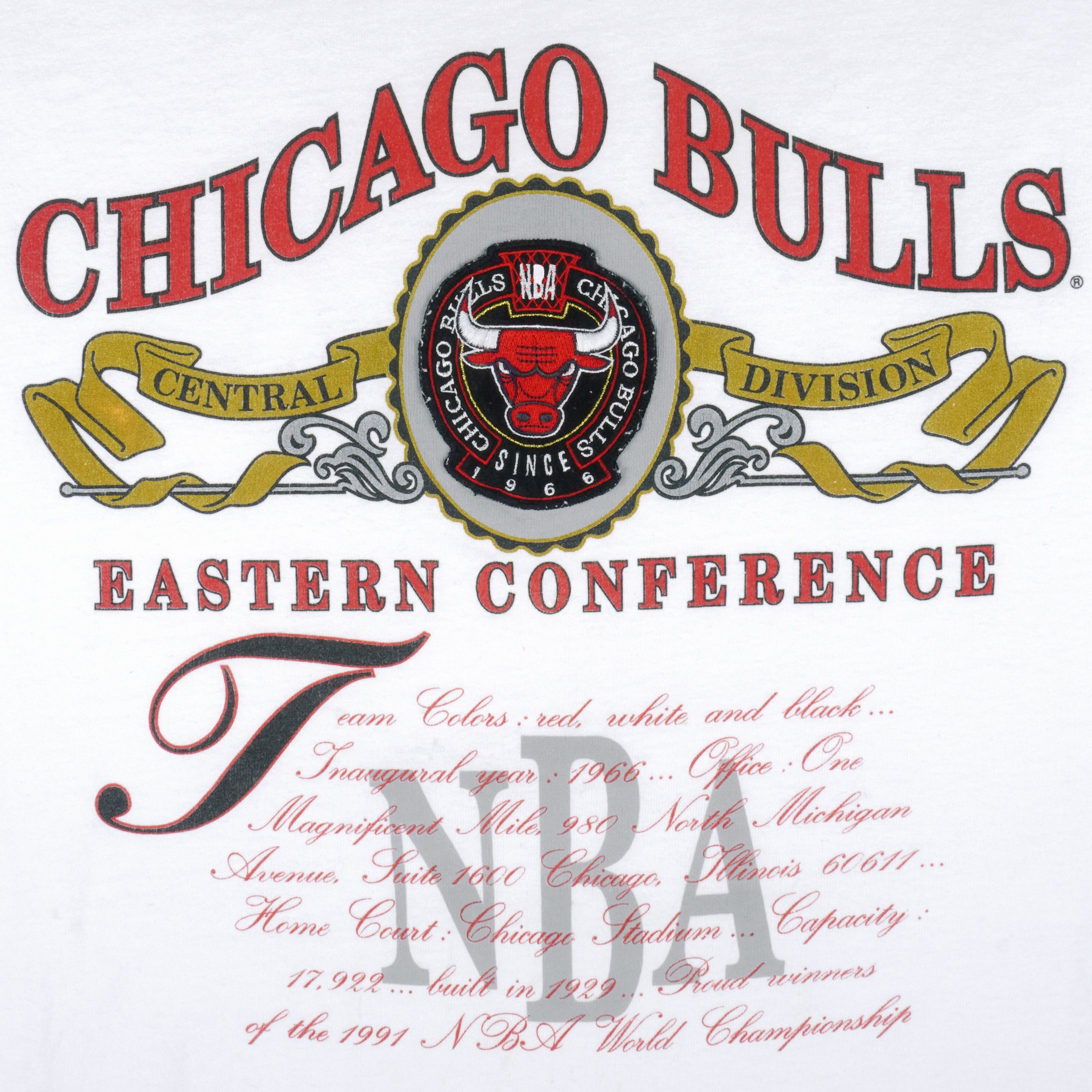 Chicago Bulls Eastern Conference Vintage Nutmeg T-Shirt