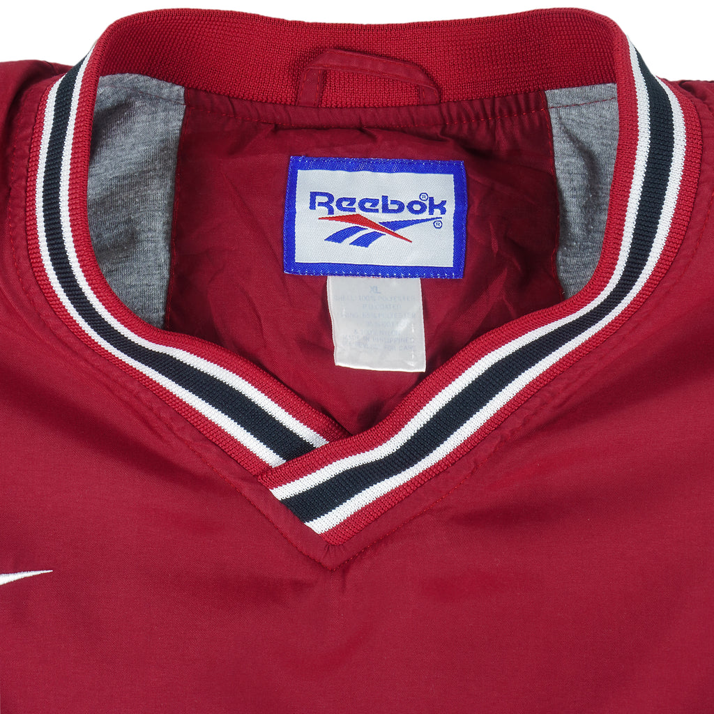 Reebok - Arkansas Razorbacks Spell-Out Windbreaker 1990s X-Large Vintage Retro Football