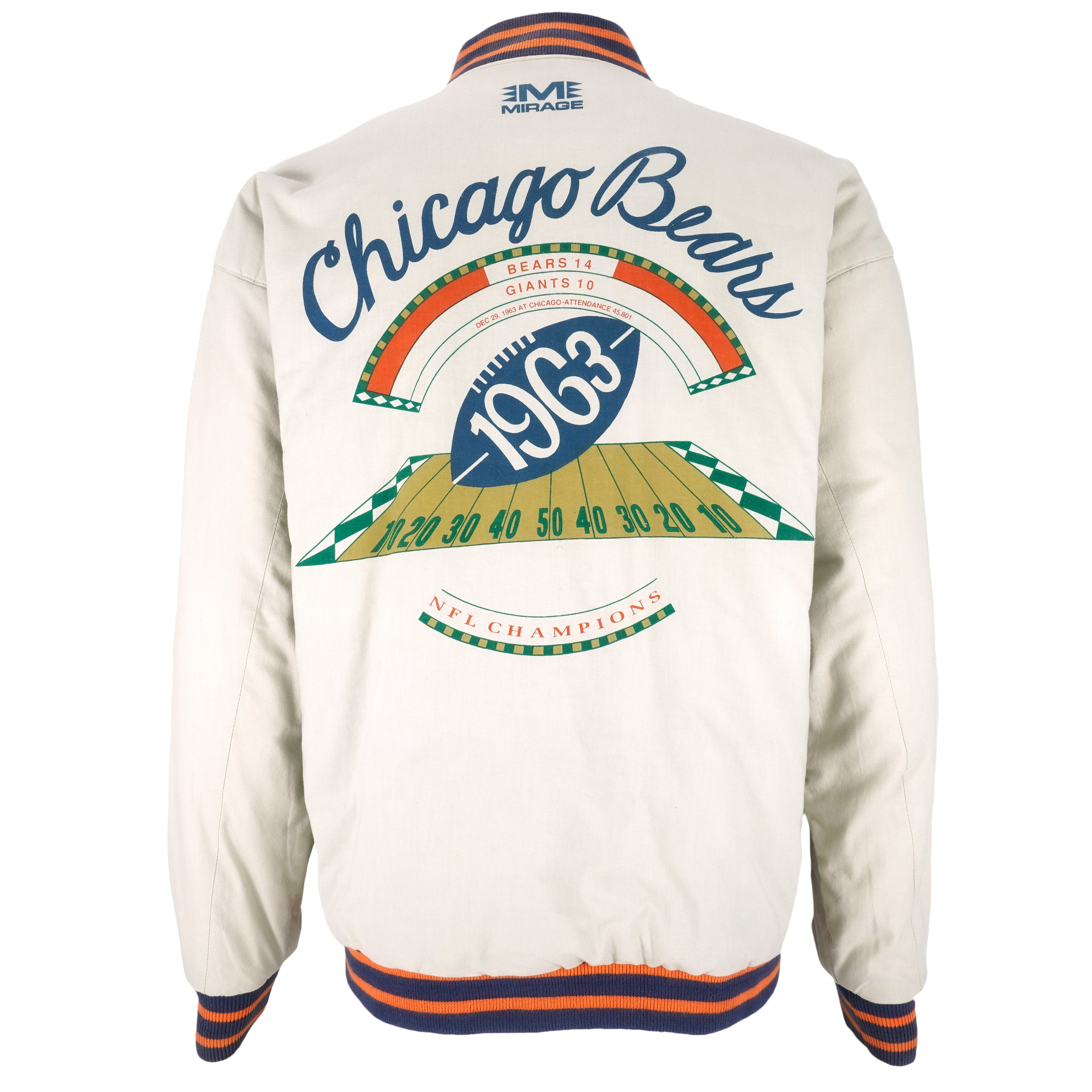 Vintage NFL (Mirage) - Chicago 'Bears 1963 Champions' Reversible Jacket  1990's Large – Vintage Club Clothing