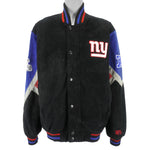 Vintage NFL - New York 'Giants' Zip & Button-Up Leather Jacket 1990's Large  – Vintage Club Clothing