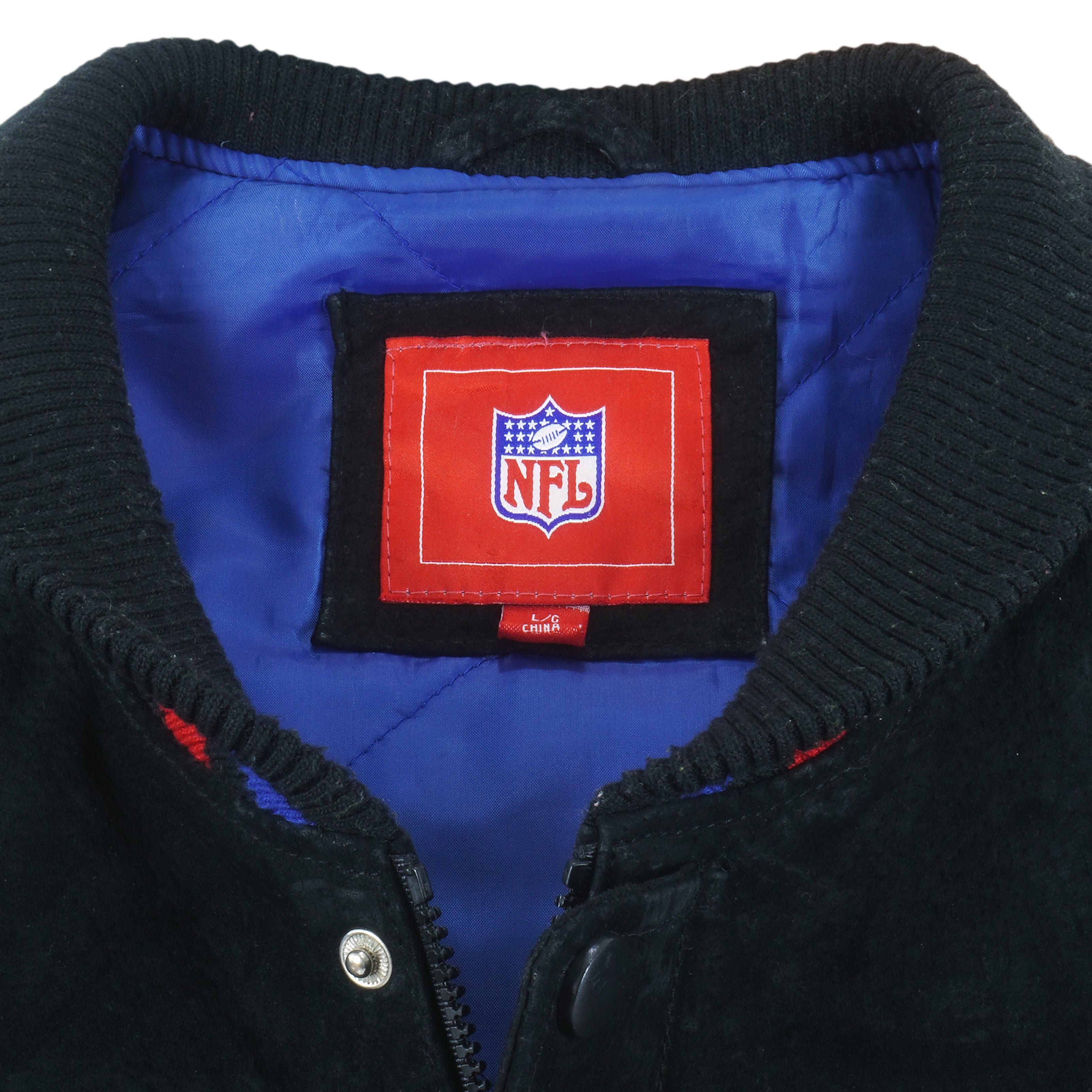 Vintage NFL - New York 'Giants' Zip & Button-Up Leather Jacket 1990's Large  – Vintage Club Clothing