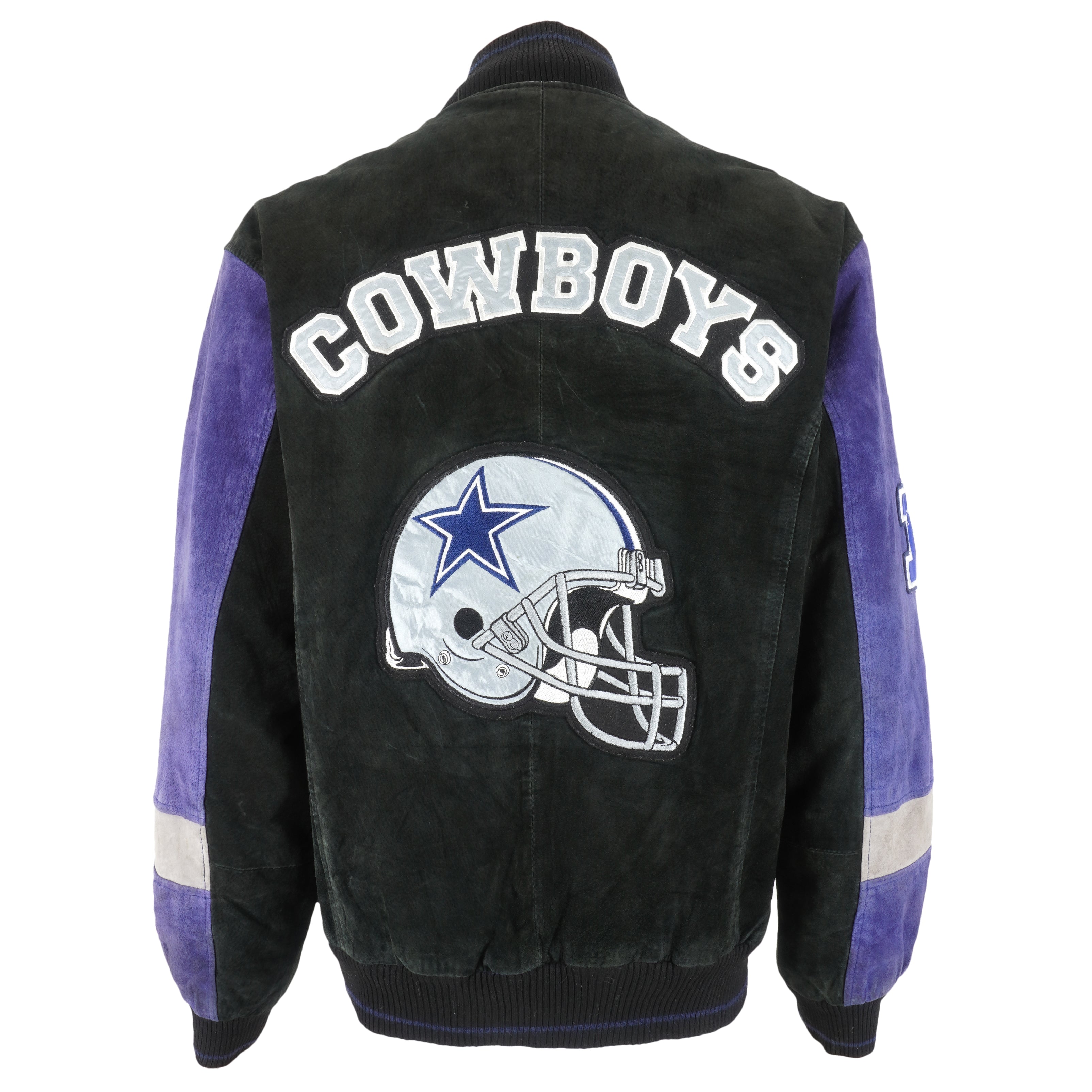 Vintage NFL - Dallas 'Cowboys' Zip-Up Suede Jacket 1990's Large – Vintage  Club Clothing