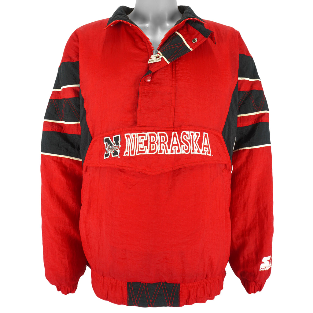 Starter - Red Nebraska Huskers Jacket 1990s X-Large Vintage Retro