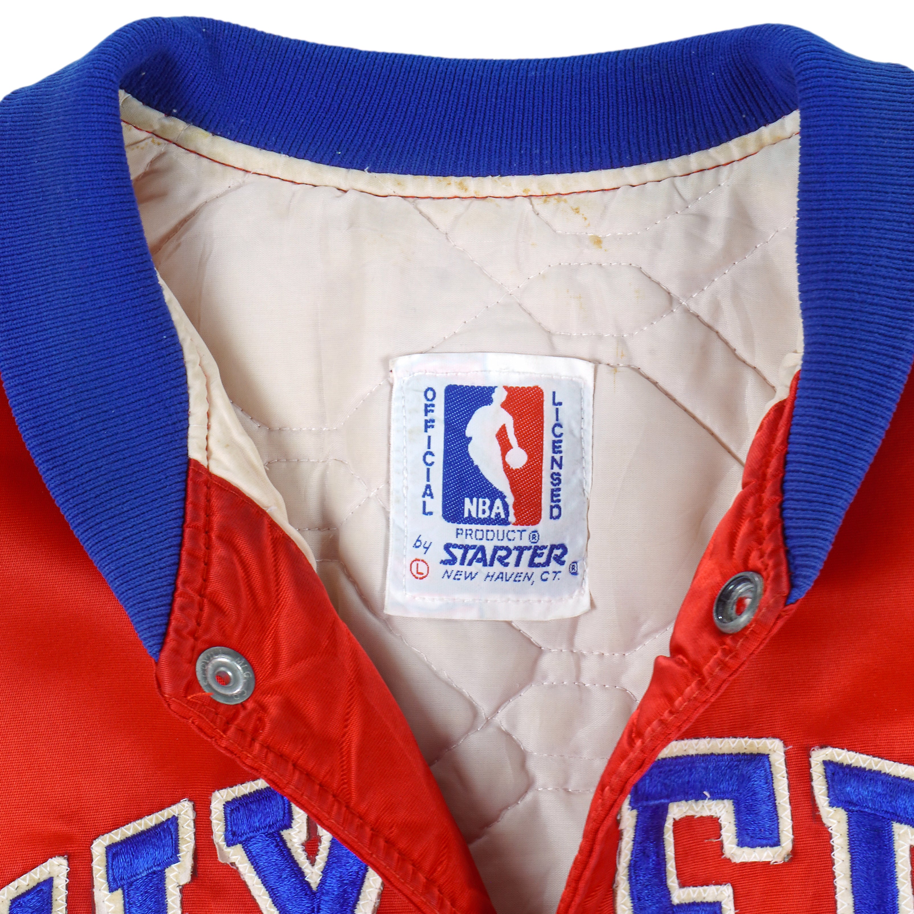 90s Philadelphia 76ers NBA Bomber Jacket/ L 