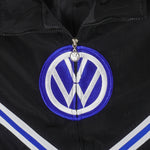 NASCAR - Black Volkswagen Racing Jacket 1990s Large Vintage Retro