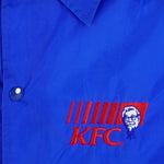 Vintage - Blue KFC Button-Up Windbreaker 1990s X-Large Vintage Retro