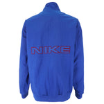 Nike  - Blue 1/4 Zip Embroidered Logo Pullover Windbreaker 1990s X-Large