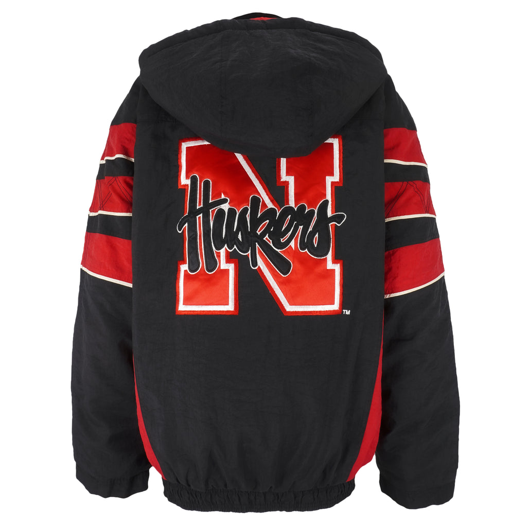 Starter - Red Nebraska Huskers Pullover Jacket 1990s X-Large