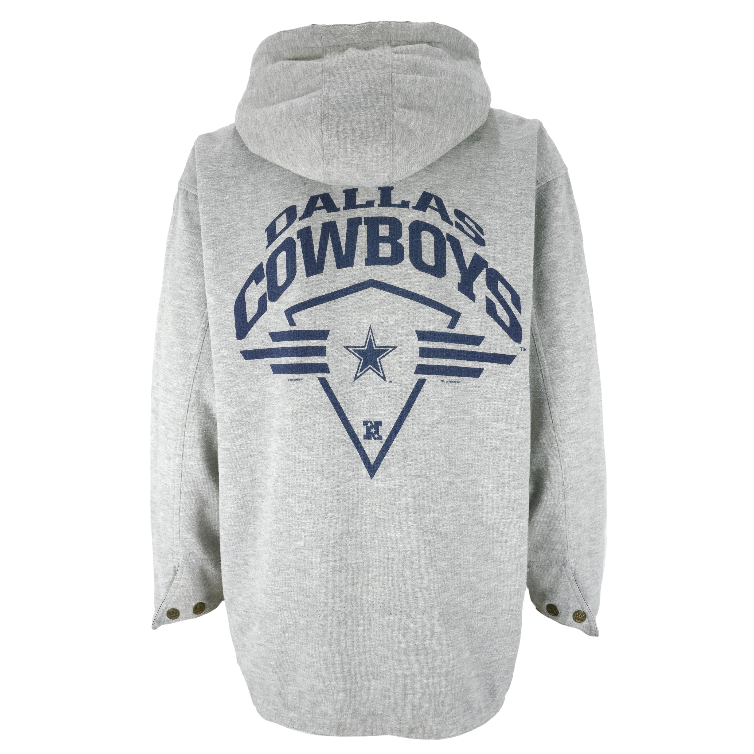 Dallas Cowboys Coat Vintage 90s Football Pro Player Reversible 