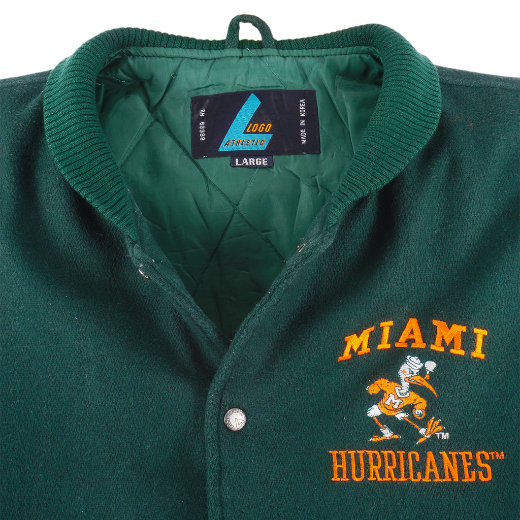 Miami hurricanes varsity jacket best sale