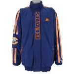 Starter - Blue Chicago Bears Zip-Up Jacket 1990s Large