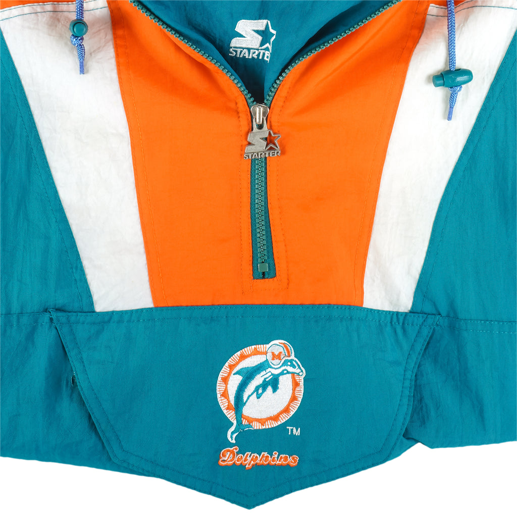 90s Vintage ProPlayer Retro Miami Dolphins Jacket (L)