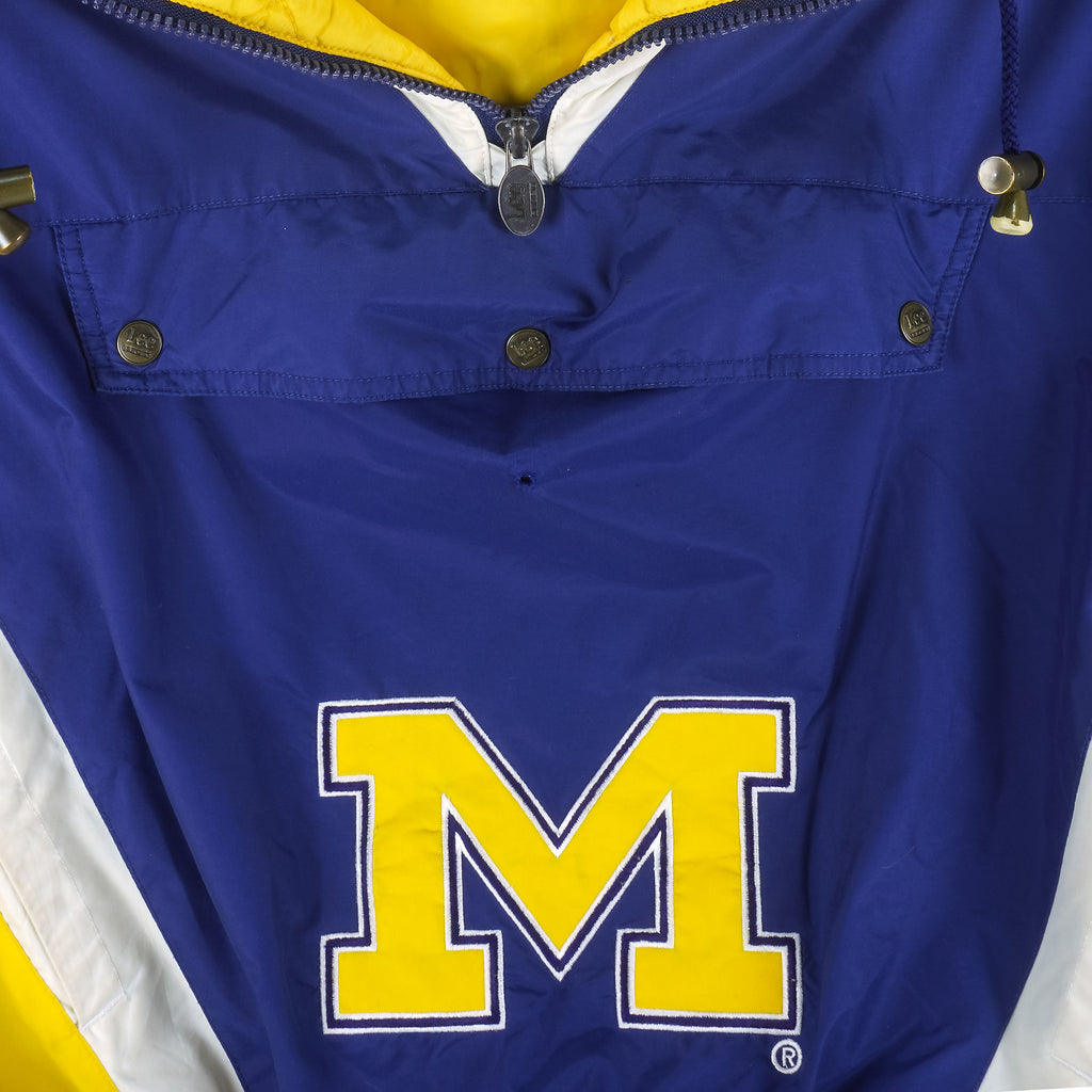 NCAA (Lee) - Michigan Big Spell-Out Hooded Jacket 1990s X-Large Vintage Retro College