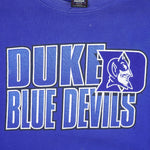 Starter - Duke University Blue Devils Big Spell-Out Sweatshirt 1990s X-Large Vintage Retro College