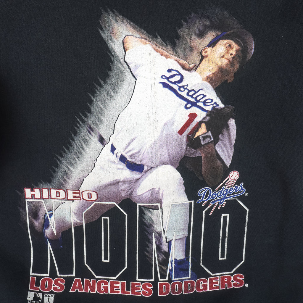 1995 Hideo Nomo Los Angeles Dodgers Salem MLB Crewneck Size Medium – Rare  VNTG