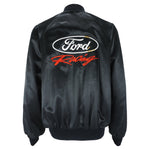 NASCAR (Bridgeport) - Ford Racing Spell-Out Satin Jacket 1990s Large
