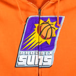 NBA - Phoenix Suns Zip-Up Hooded Sweatshirt 1990s Large Vintage Retro Basketball