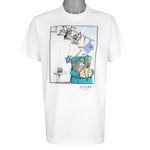 Vintage (The Far Side) - Human Puppet T-Shirt 1988 Large Vintage Retro