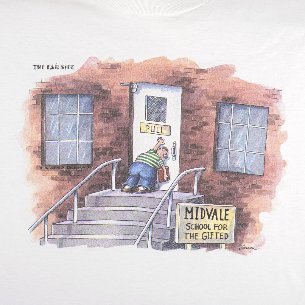 Vintage (The Far Side) - Midvale, School For The Gifted Deadstock T-Shirt 1986 Large Vintage Retro