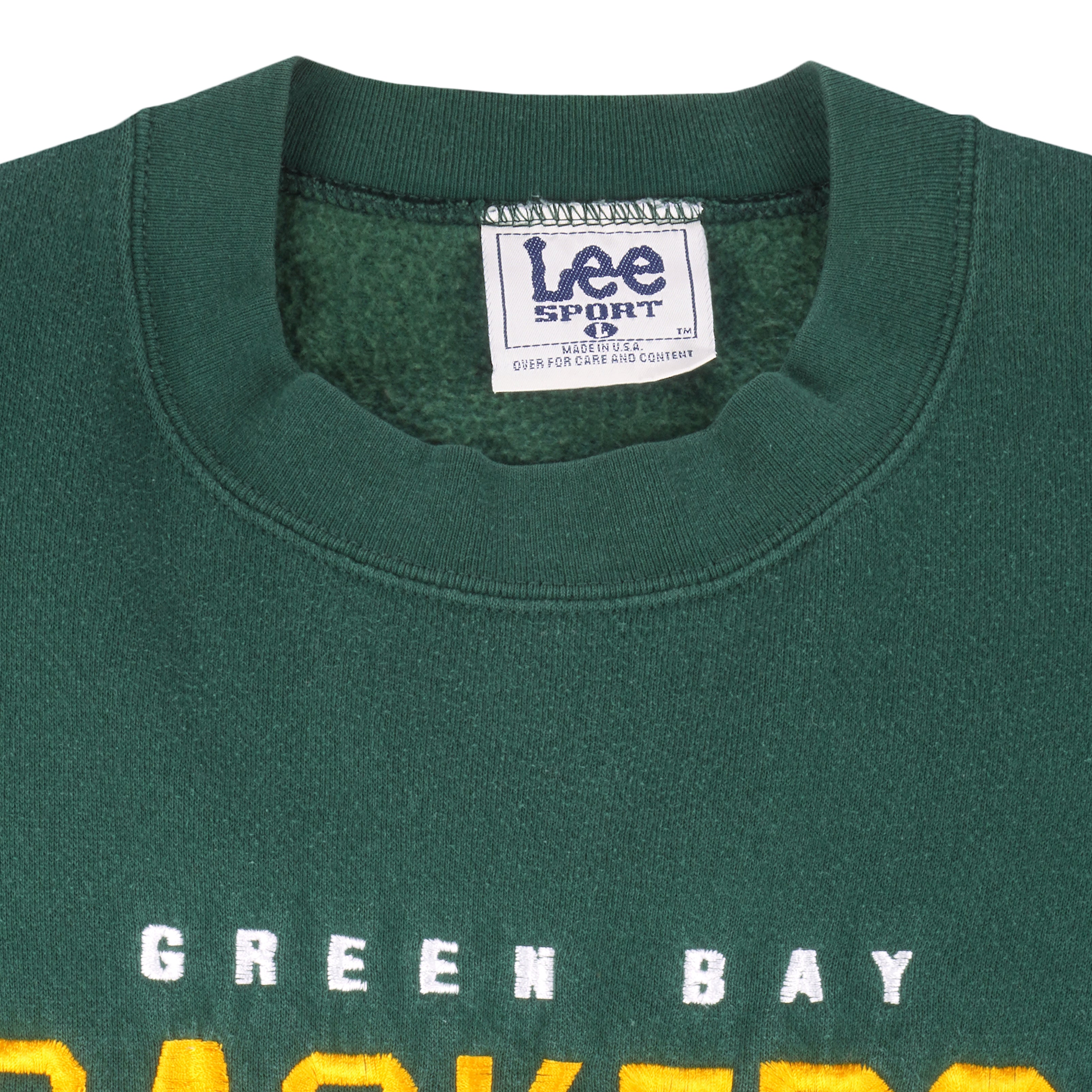 Vintage 90s Green Lee Sport Green Bay Packers Sweatshirt - Medium