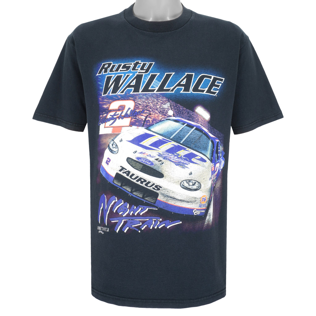 NASCAR (Chase) - Rusty Wallace #2 T-Shirt 1990s Large Vintage Retro