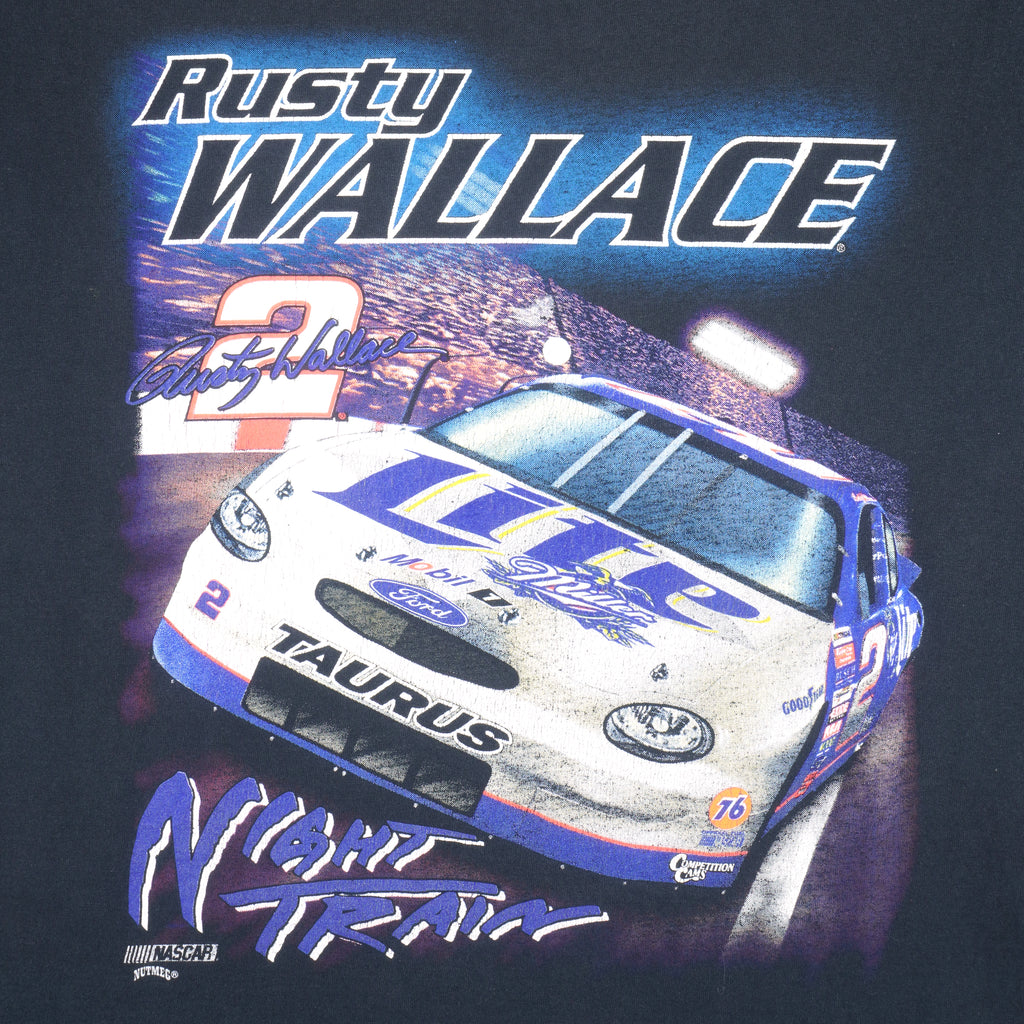 NASCAR (Chase) - Rusty Wallace #2 T-Shirt 1990s Large Vintage Retro