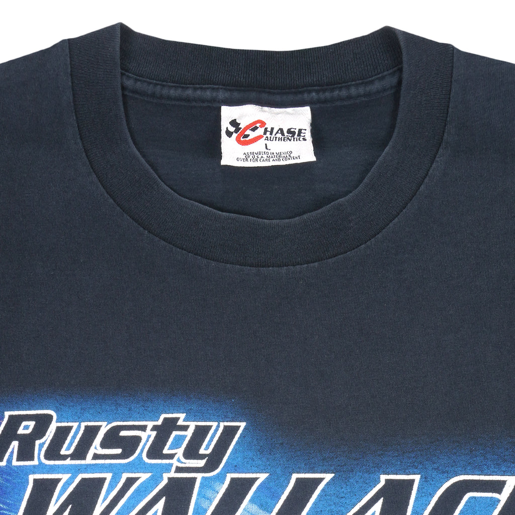 NASCAR (Chase) - Rusty Wallace #2 T-Shirt 1990s Large Vintage Retro