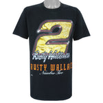 NASCAR (Nutmeg) - Rusty Wallace #2 T-Shirt 1990s Large Vintage Retro