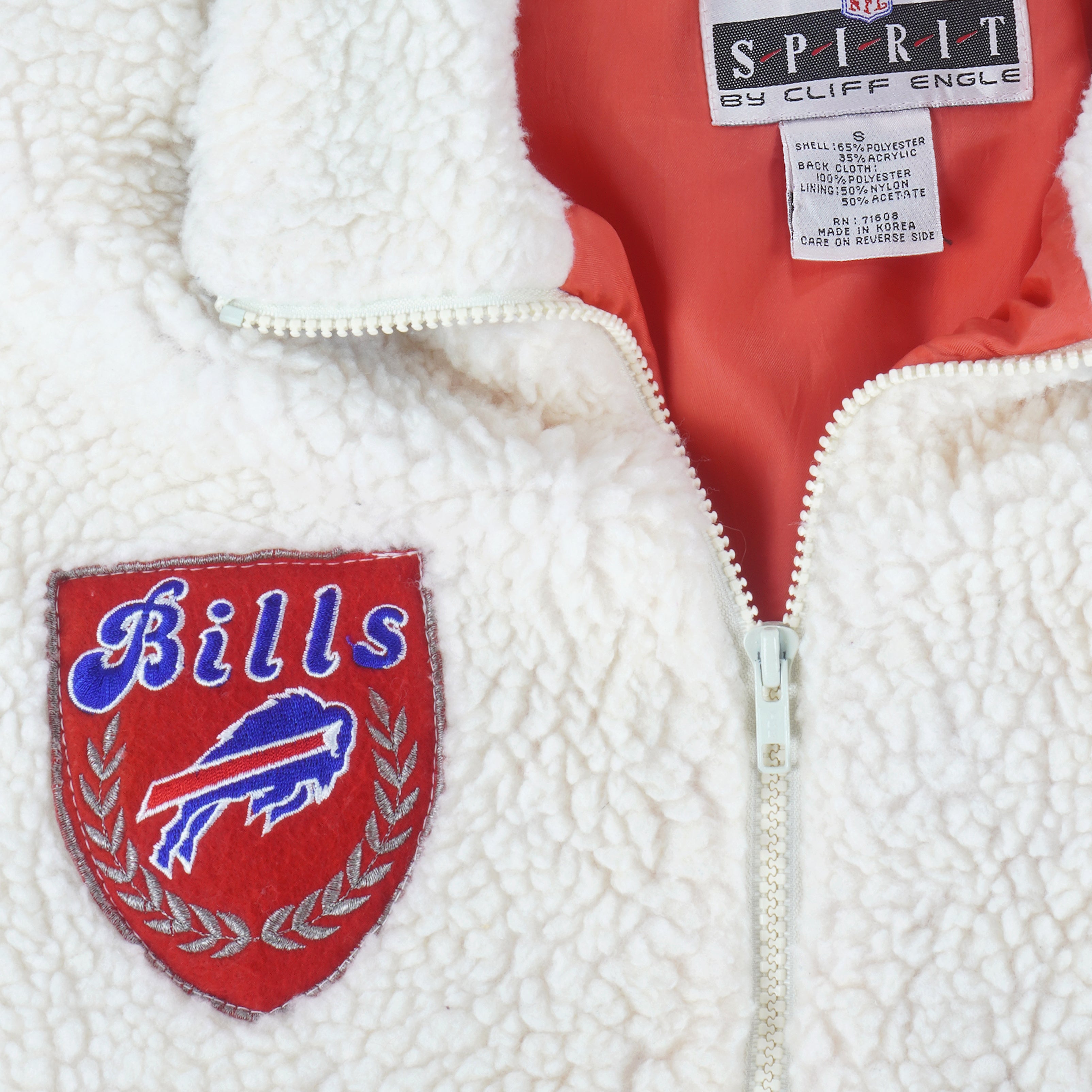 Spirit, Jackets & Coats, Vintage 98s Ladies Buffalo Bills Nfl Spirit  Cliff Engle Button Jacket