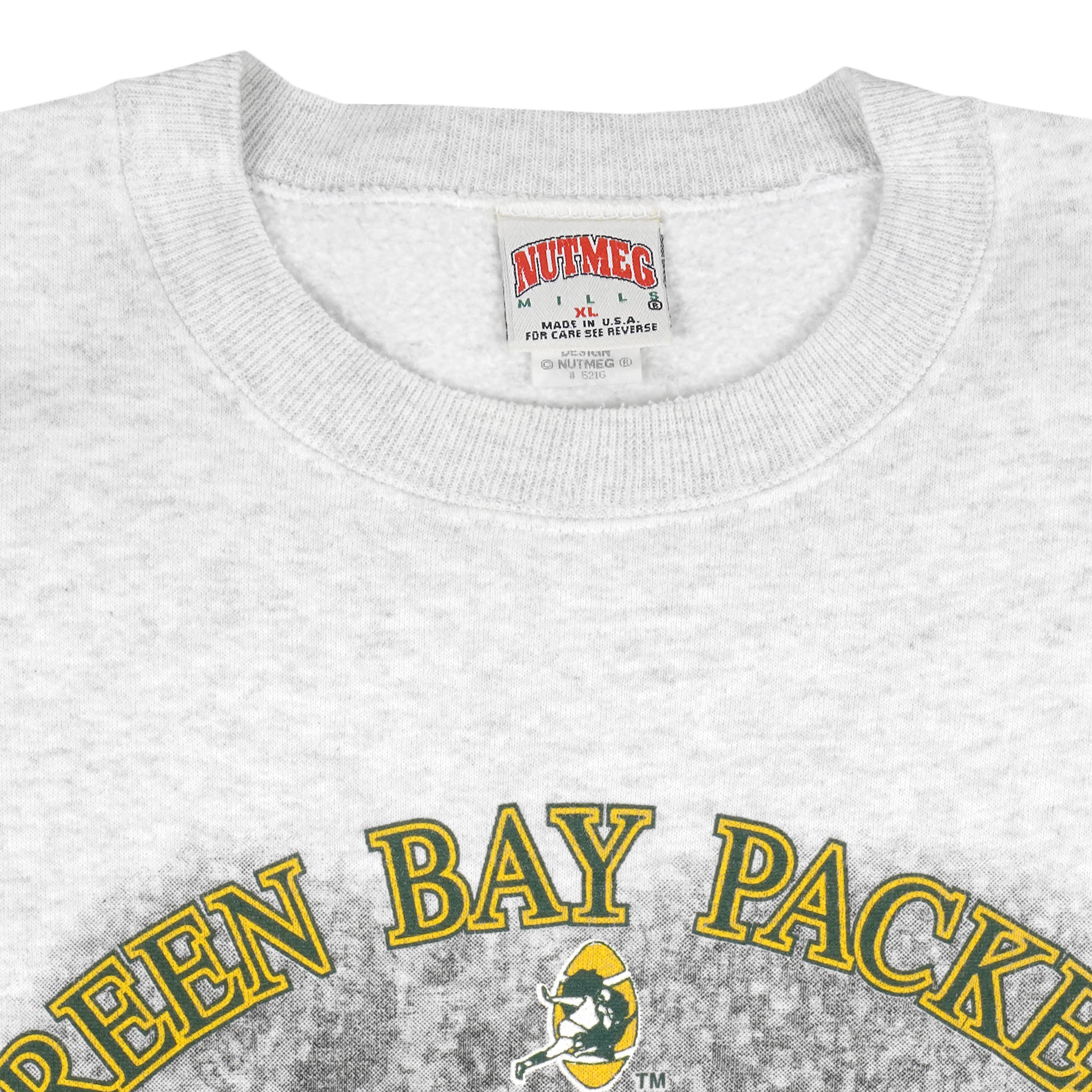 Vintage Green Bay Packers Nutmeg Sweatshirt Crewneck Size 