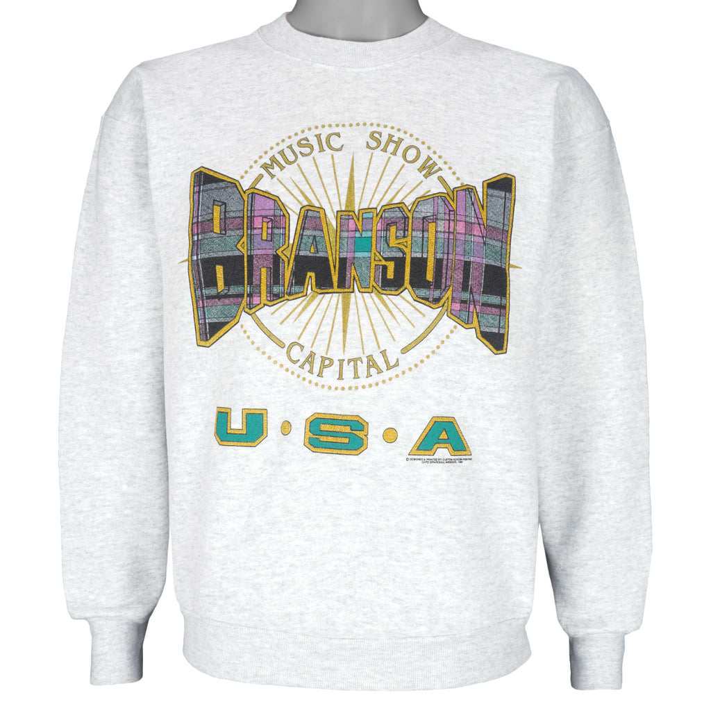 Vintage - Branson, U.S.A. Crew Neck Sweatshirt 1990s Medium Vintage Retro