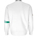 Ellesse - White Spell-Out Crew Neck Sweatshirt 1990s Medium Vintage Retro