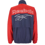 Reebok - Big Embroidered Logo Zip-Up Windbreaker 1990s Large