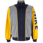 Nike - Grey Embroidered Zip-Up Track Jacket 1990s Medium