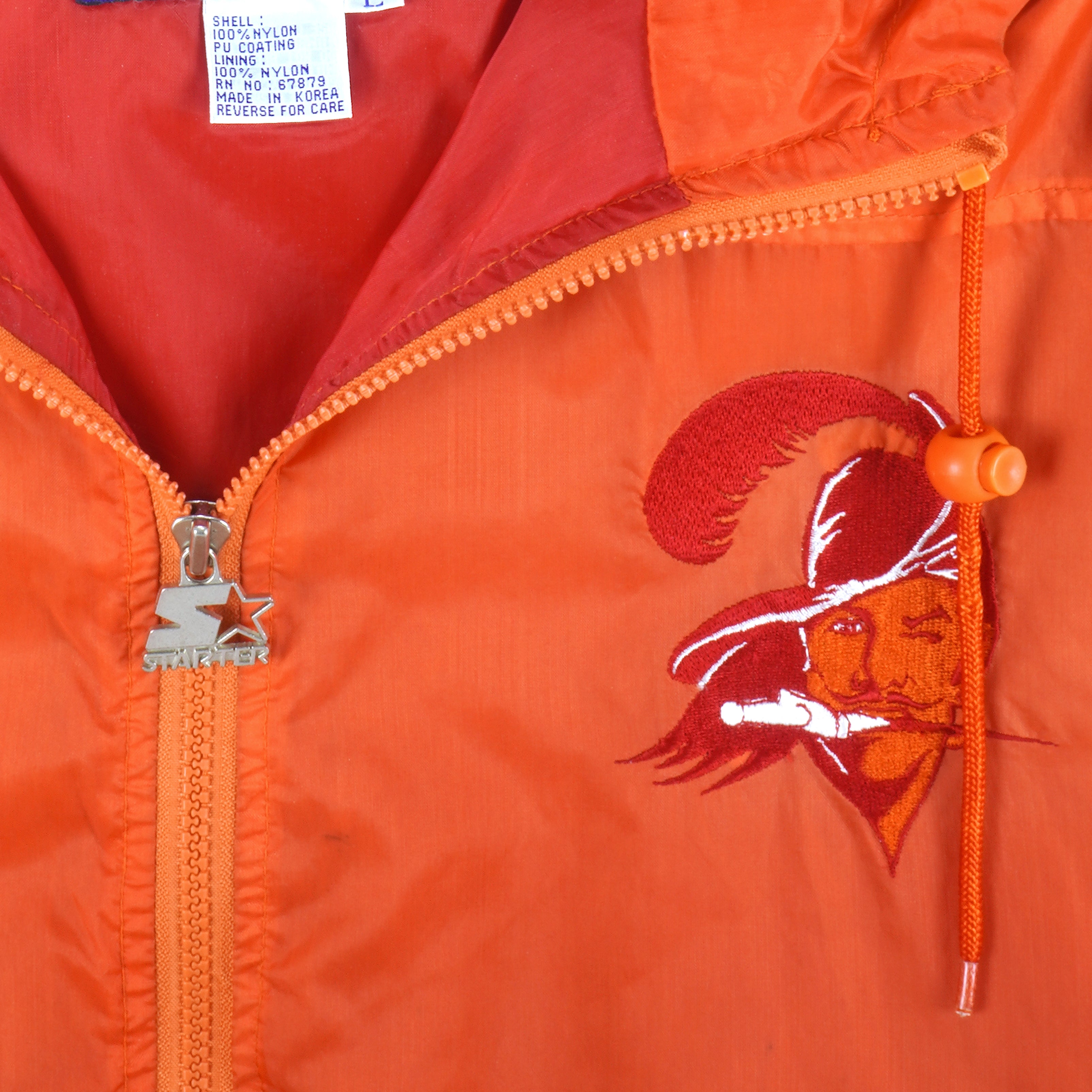 Red and Orange Starter Tampa Bay Buccaneers Hooded Jacket