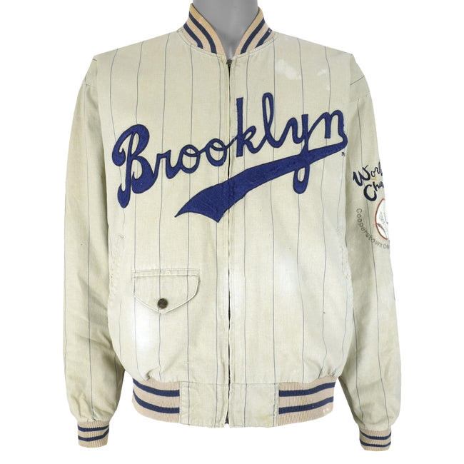 Mirage First String Brooklyn Dodgers 1955 World Series Reversible Jacket  Size M for Sale in West Orange, NJ - OfferUp