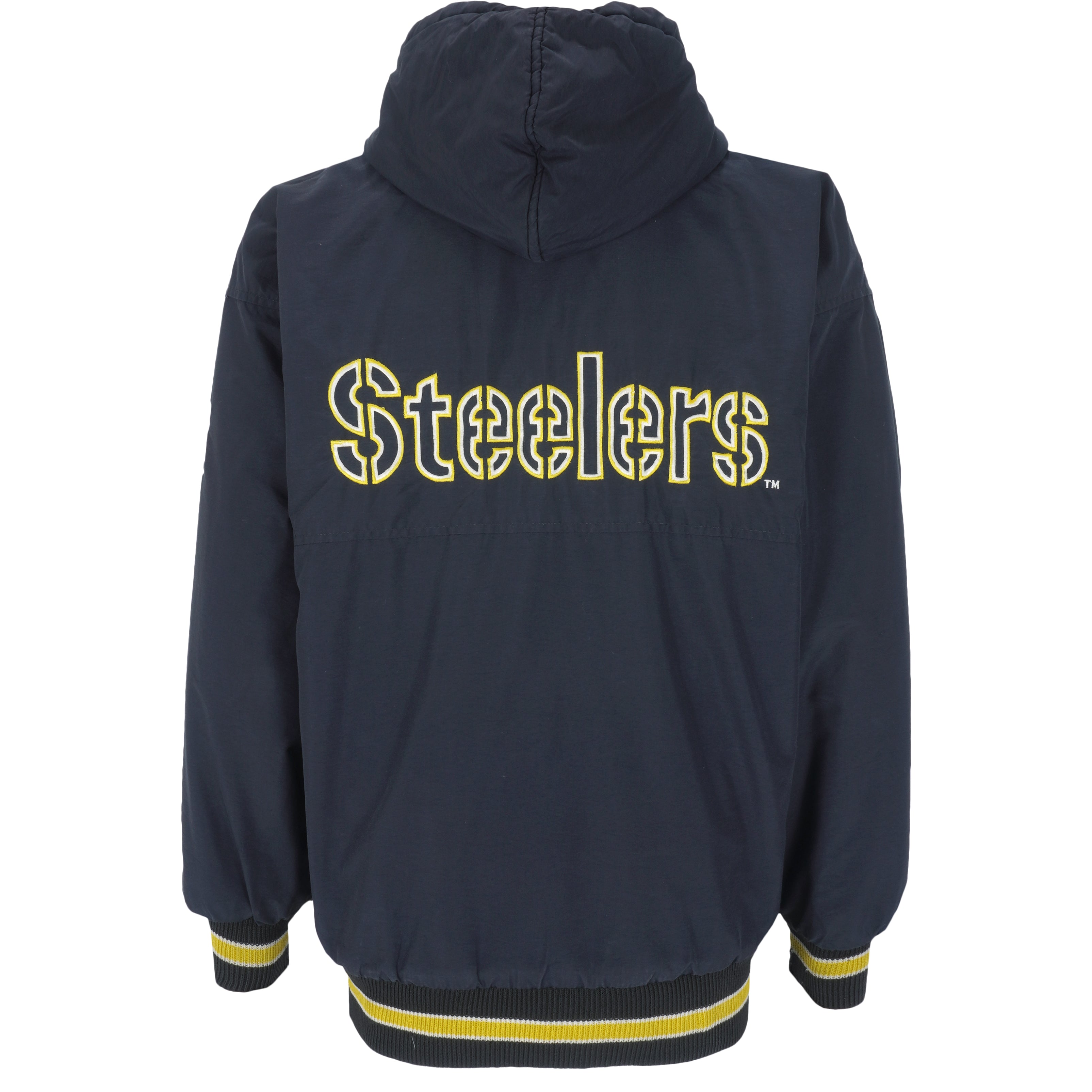 NFL - Pittsburgh Steelers - 90s Starter Hooded 1/2 Zip Pullover