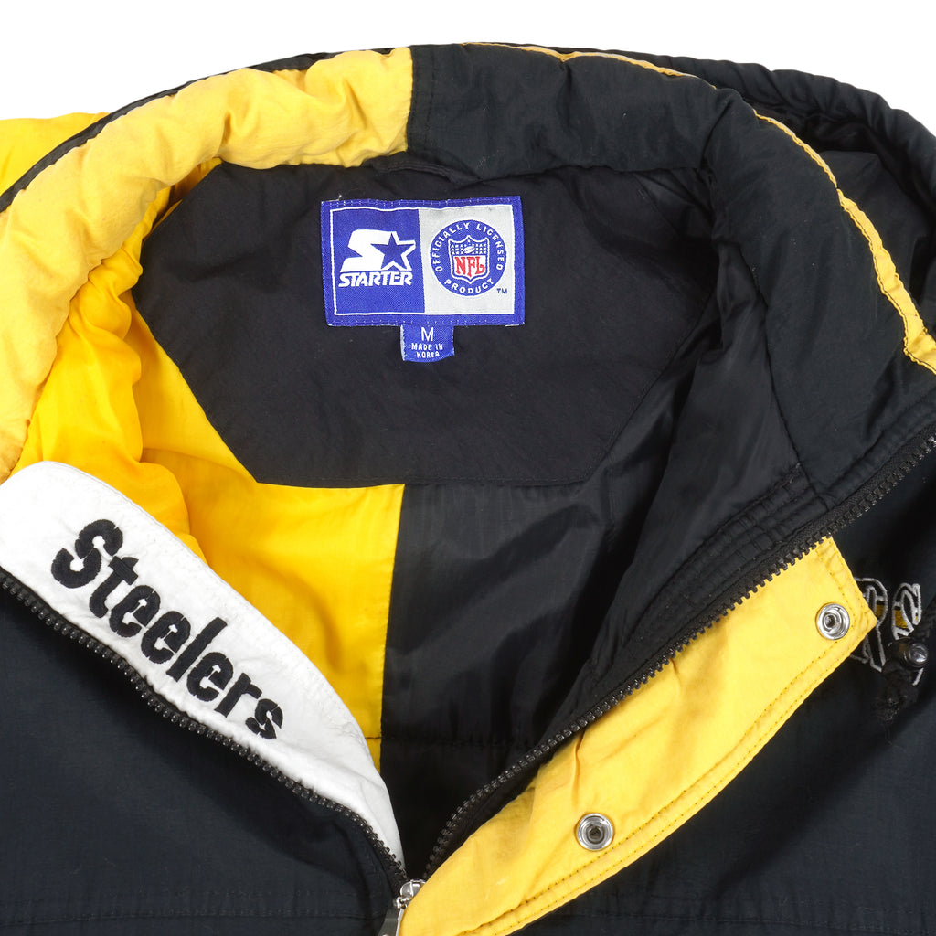 Starter V-Neck Pittsburgh Steelers Black / Yellow Windbreaker