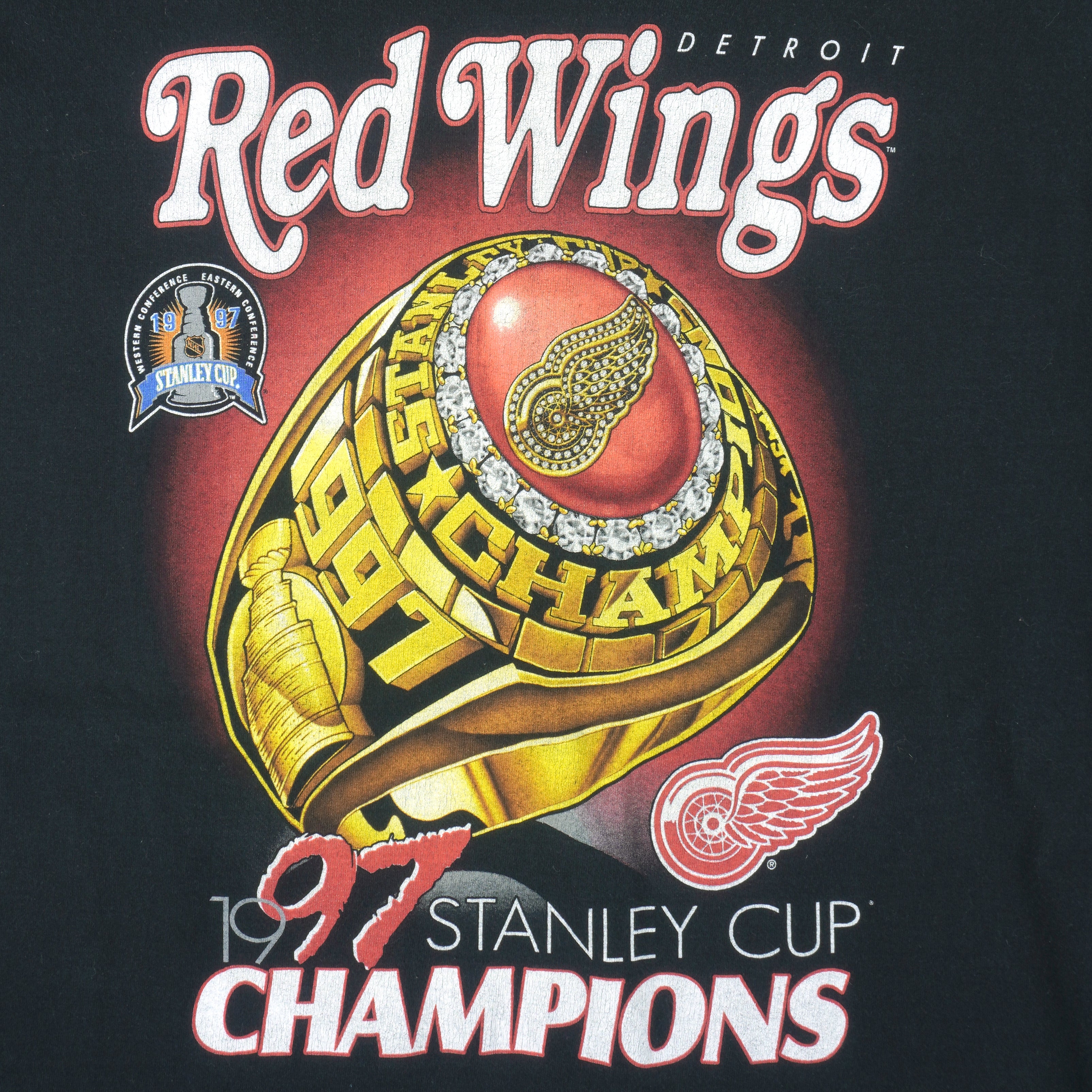 Reebok NHL Hockey Detroit Red Wings Hoodie Sweatshirt Red Size XLarge  Western