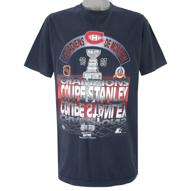 MONTREAL CANADIENS A Tradition Of Excellence- Stanley Cups T Shirt SMALL  NEW