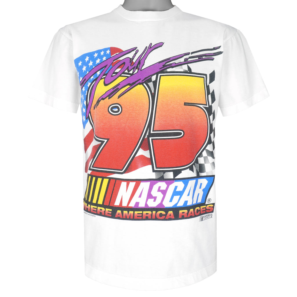 NASCAR (Champ) - Tour Spell-Out T-Shirt 1995 Large Vintage Retro